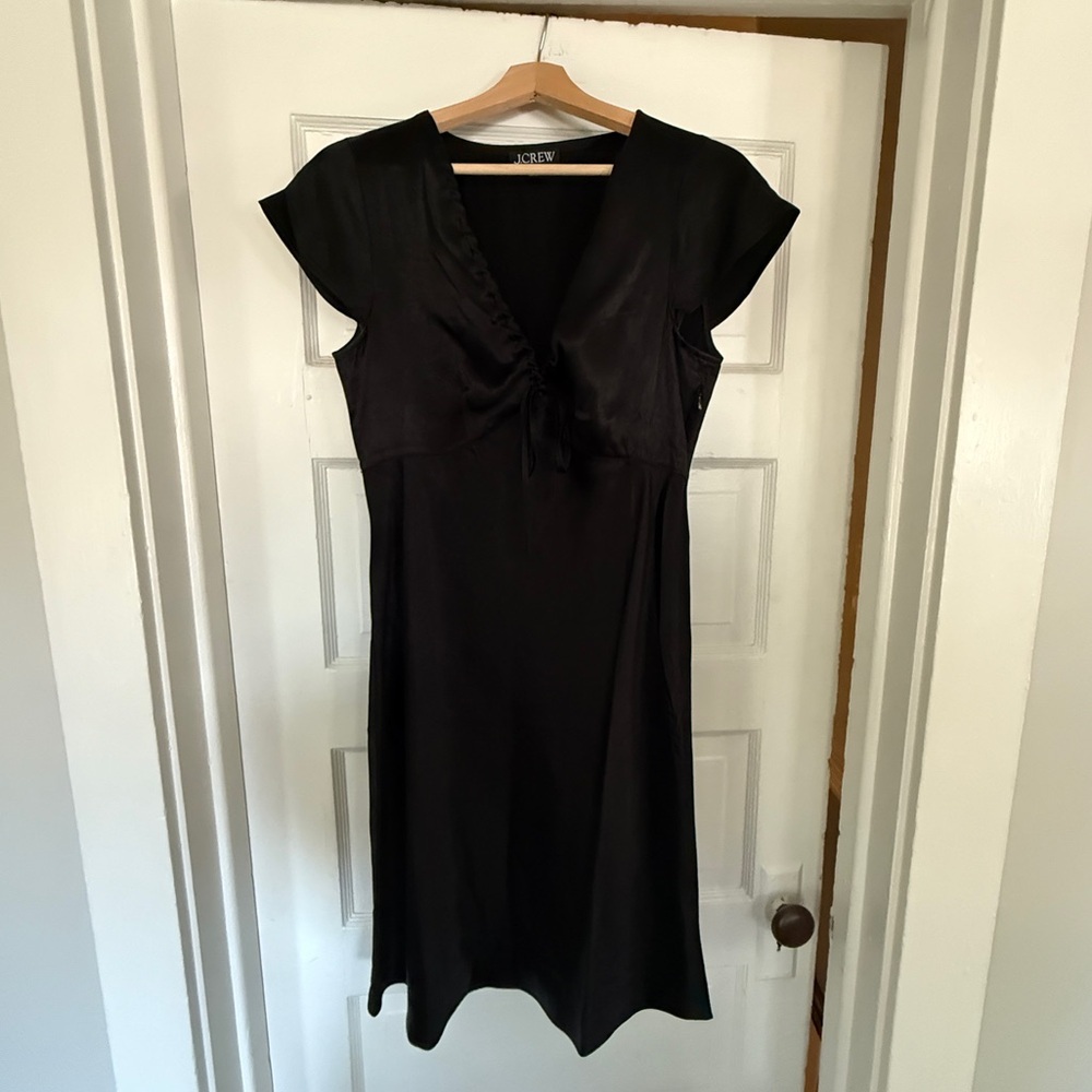 J. Crew Short Sleeve Slip Dress Satin - Picture 5 of 7